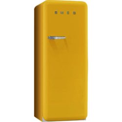 Smeg FAB28QG-1 60cm 'Retro Style' Fridge and Ice Box in Yellow with Right Hand Hinge